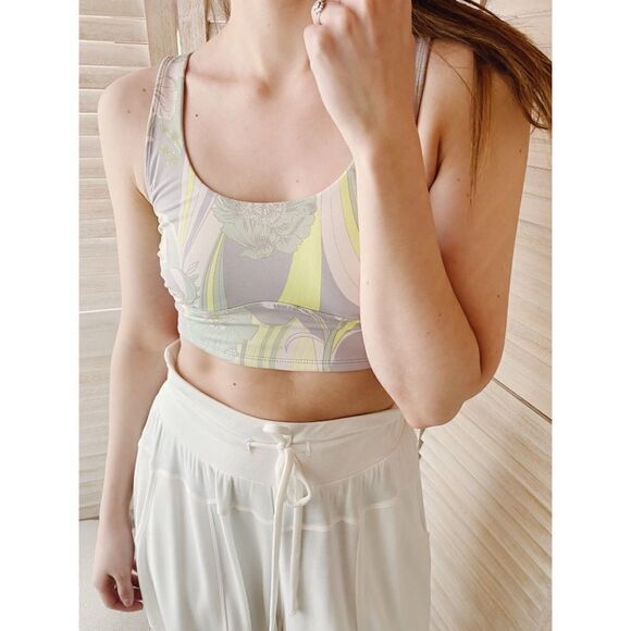 Free People Movement Wave Crush Sports Bra Green - Picture 2 of 7